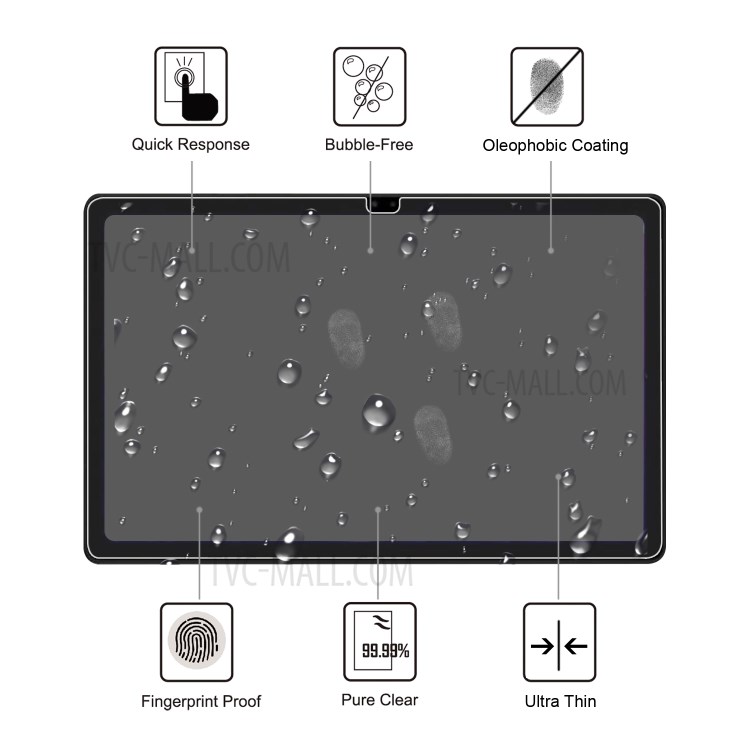 กระจกกันรอย Samsung Galaxy Tab A7 (2020)/ Pre-Order * ความแข็งระดับ 9H ป้องกันรอยขีดข่วนได้ดี ฟังก์ชันป้องกันการระเบิดที่ปลอดภัย *