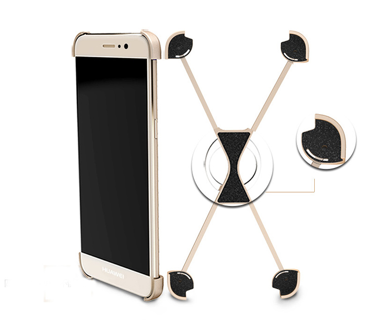 Case Huawei Mate 9 Pro / Pre-order * OATSBASF โครงโลหะรูปตัววีโลหะเงิน +แหวน *