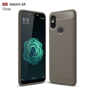 Case Xiaomi Mi A2 / Mi 6X / Pre-Order * พื้นผิวแปรงคาร์บอนไฟเบอร์เคส TPU กันกระแทก *