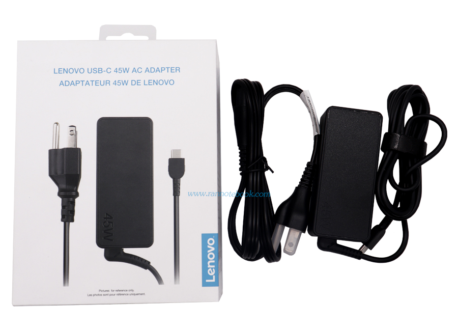 Adapter Lenovo X395 แท้ 45W USB C สายชาร์จโน๊ตบุ๊ค Lenovo X395 02DL100 แท้ ราคาพิเศษ ประกันศูนย์ Lenovo 1 ปี