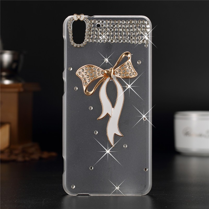 Case HTC Desire Eye / Pre-order * ตกแต่งด้วย Rhinestone และส่องแสง Camellia, ประกายและดีลักซ์ *