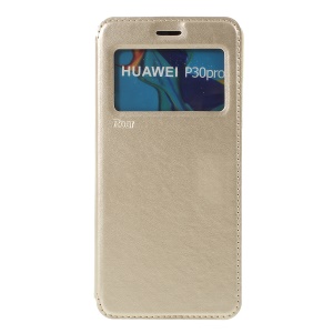 Case Huawei P30 Pro / Pre-Order * เคสช่องใส่การ์ดหน้าต่างการพลิกดูหนัง ROAR อัตโนมัติดูดซับ *