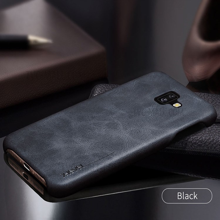 Case Samsung Galaxy J6 Plus / Pre-Order * X-LEVEL วินเทจซีรีส์หนัง PU + เคสปกหลัง เคลือบด้วยหนัง PU ชั้นดี *