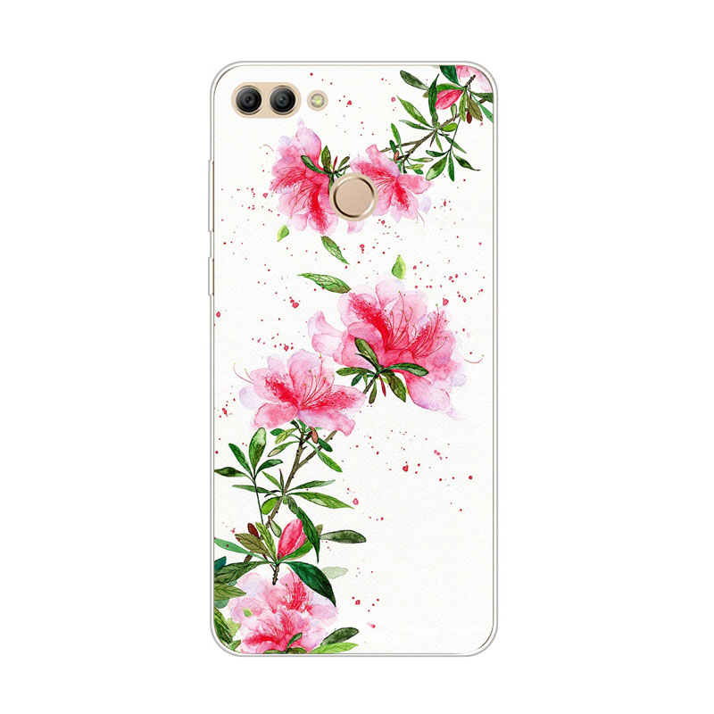 Case Huawei Y9 / Pre-order * เคสซิลิคอนสดใสดอกไม้จิตรกรรมSoft TPU *