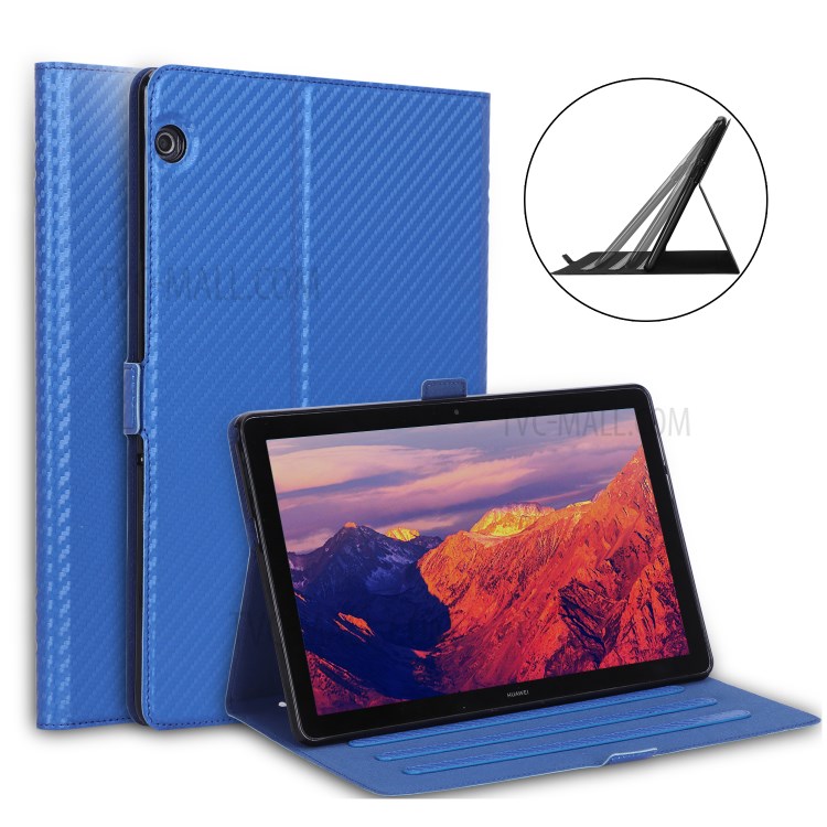 Case Huawei MediaPad T5 / Pre-Order * หนัง PU คาร์บอนไฟเบอร์อย่างมีสไตล์ *