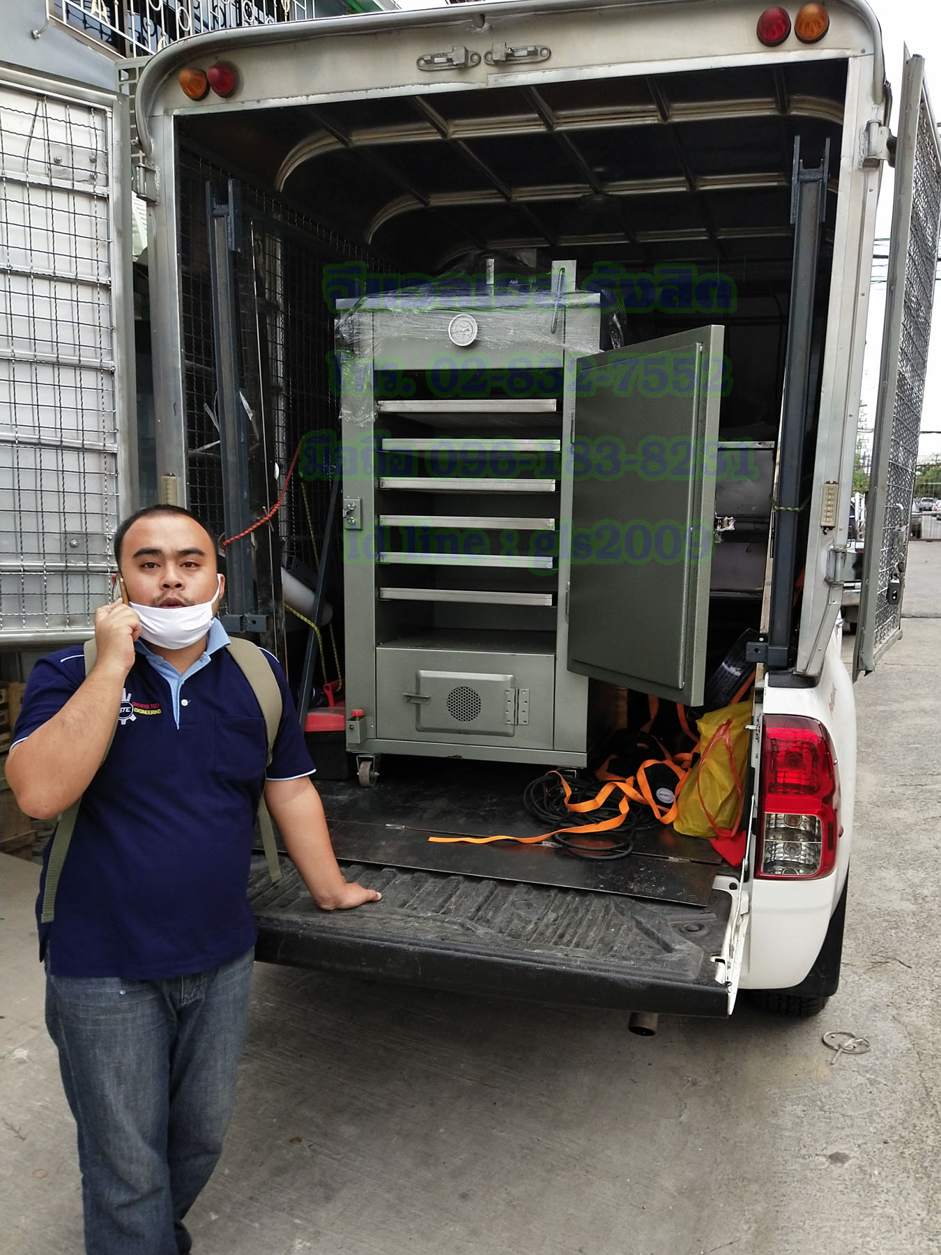 ตู้อบลมร้อนเหล็ก6ชั้นแก๊ส+ไฟฟ้า