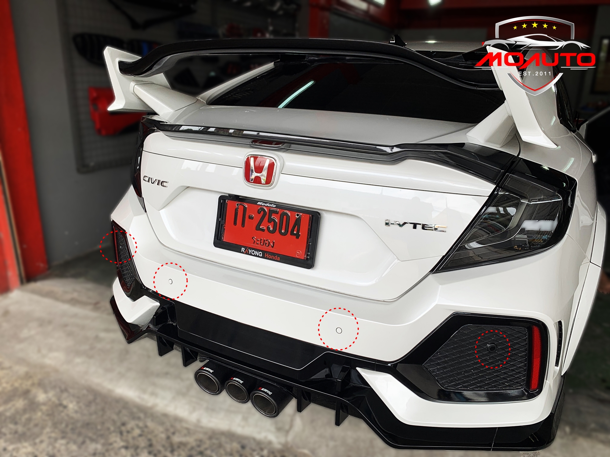 เซ็นเซอร์ถอยหลัง 4 จุด แบบยุโรป CIVIC FC / FK