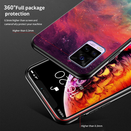 Case Vivo V20 Pro / Pre-Order * เคสลาย Starry กระจกนิรภัยหรูหรา *