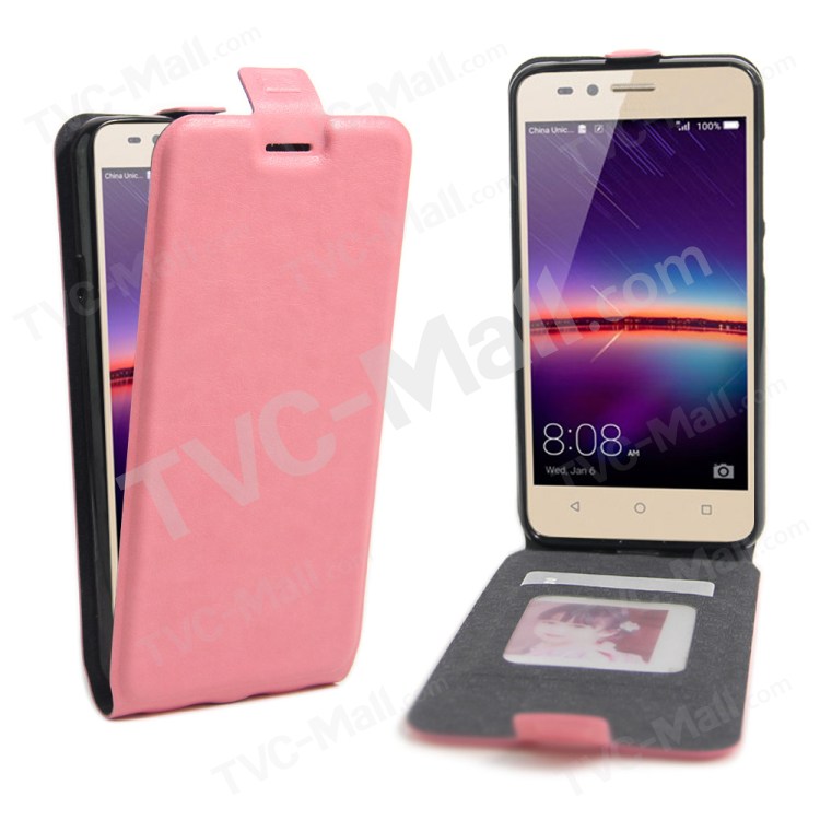 Case Huawei Y3ii / Pre-order * เคสแนวตั้งซองหนังม้า *