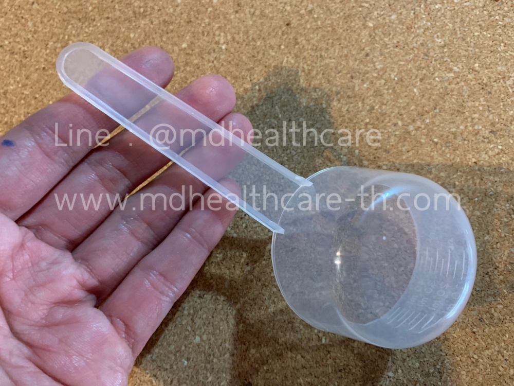 ช้อนตวง25กรัม/50ml.(cc.) ยาว12.3cm (10ชิ้น/ชิ้นละ 5บาท)