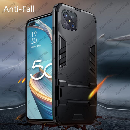 Case OPPO Reno 4 Z 5G / Pre-Order * เคสไฮบริดพลาสติก + TPU พร้อมขาตั้ง *