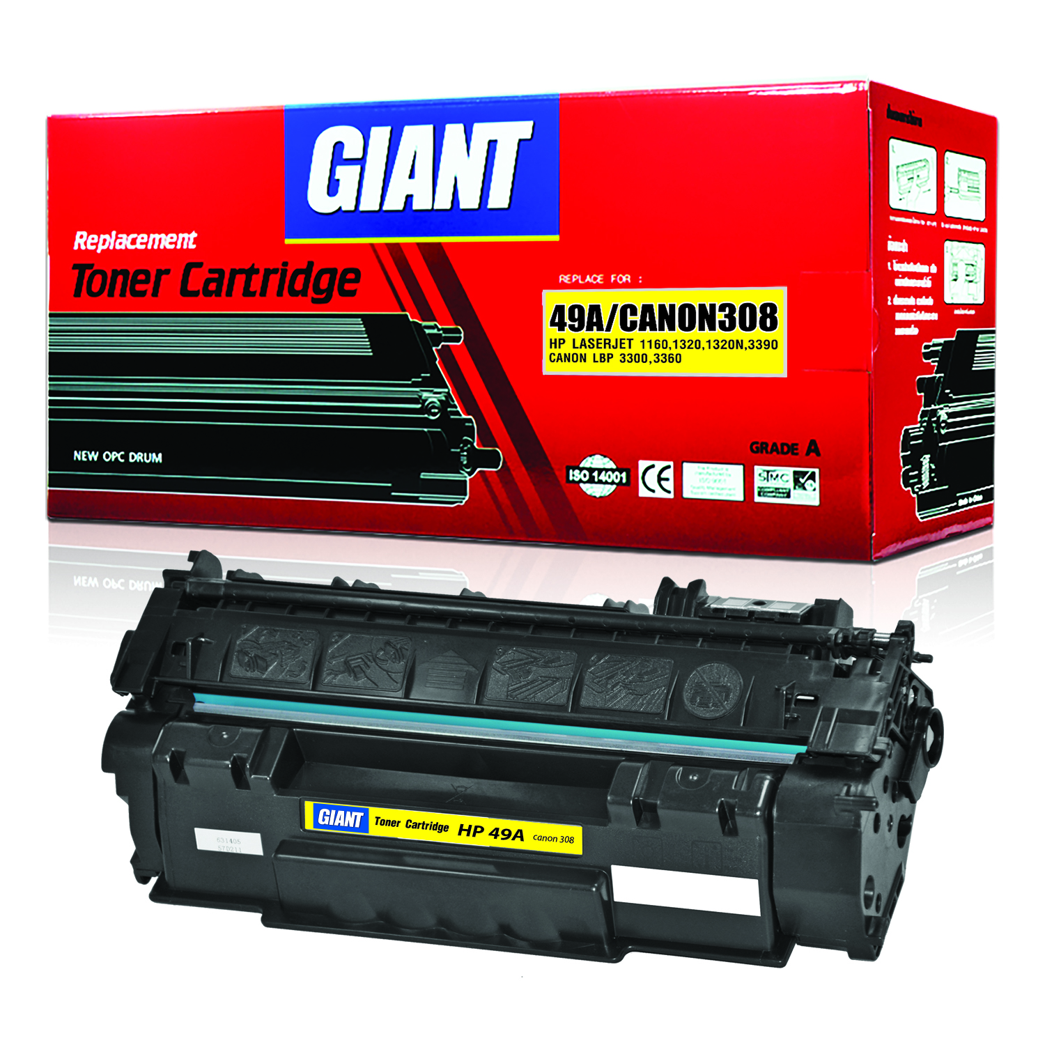 Giant Canon LBP3360 ตลับหมึกเลเซอร์ดำ Cartridge 308 (Black)