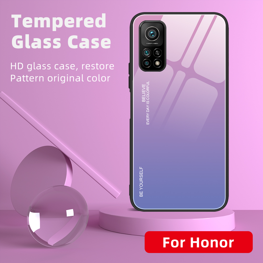 Case Xiaomi Mi 10T 5G / Mi 10T Pro 5G # Pre-order * เคสกระจกนิรภัยปกหลัง ไล่โทนสีแบบ Painted *