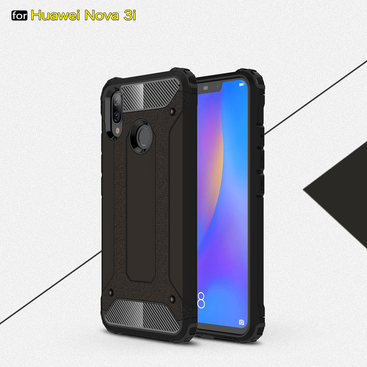 Case Huawei Nova 3i / Pre-Order * เคส TPU Combo ไฮบริด TPU และวัสดุพลาสติก *