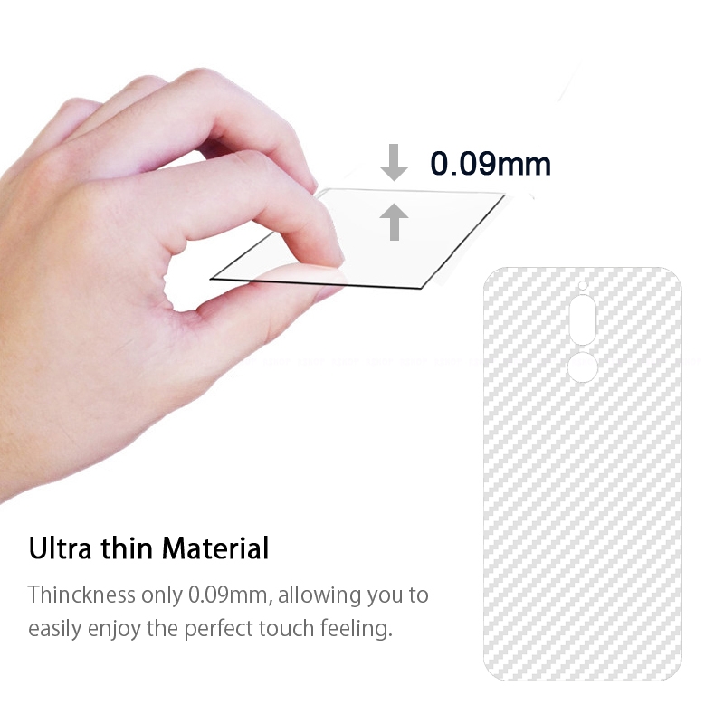 ฟิล์มกันรอยด้านหลัง Huawei nova 2i / Pre-order * 3D คาร์บอนไฟเบอร์ปกหลังฟิล์มป้องกันลื่น *