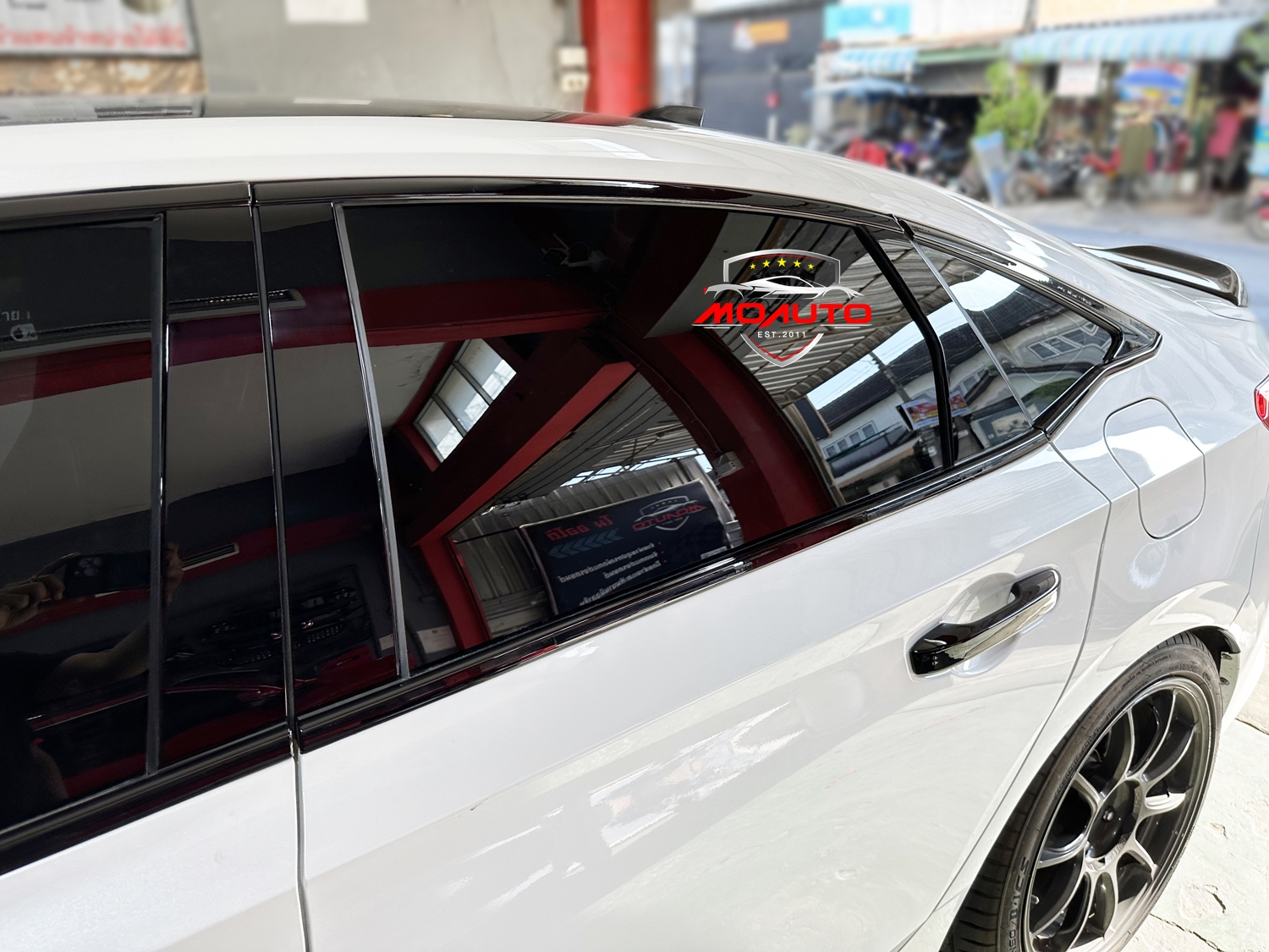 เสาประตู A B ดำเงา RS แท้ CIVIC FE