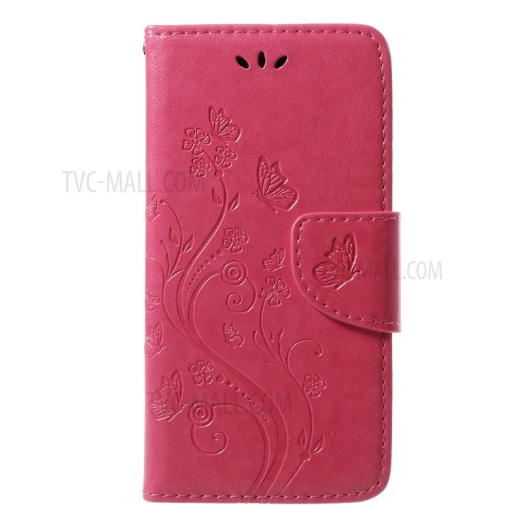 Case iPhone X, iPhone XS / Pre-Order * เคสพิมพ์ลายผีเสื้อดอกไม้กระเป๋าสตางค์ *