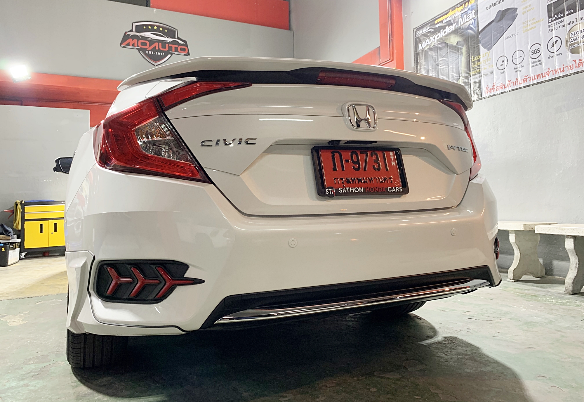 ไฟเบรคกันชนท้าย Lamborghini Style Civic FC 2016-2021