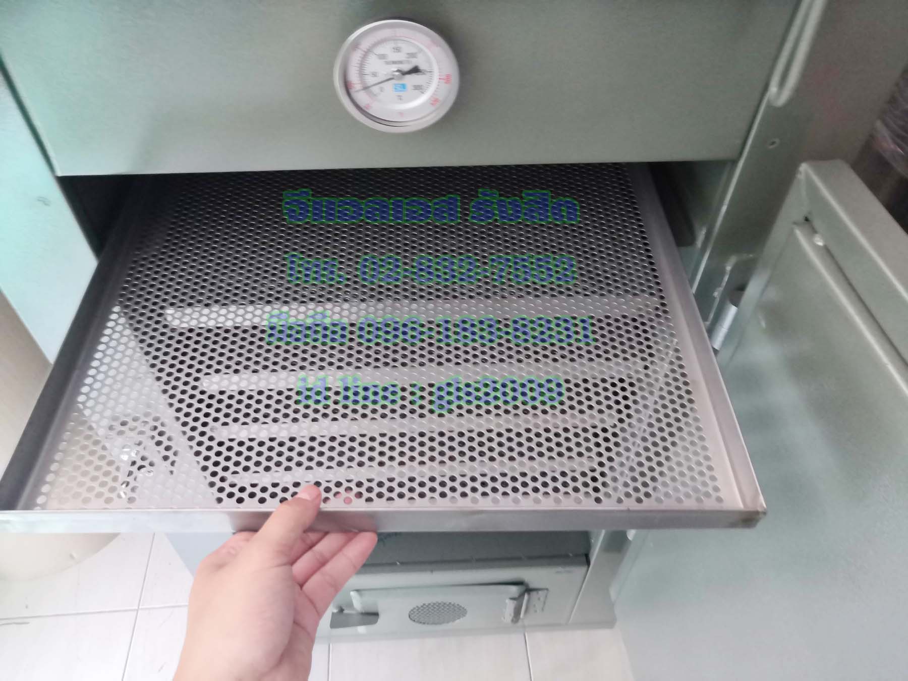 ตู้อบลมร้อนเหล็ก6ชั้นแก๊ส+ไฟฟ้า