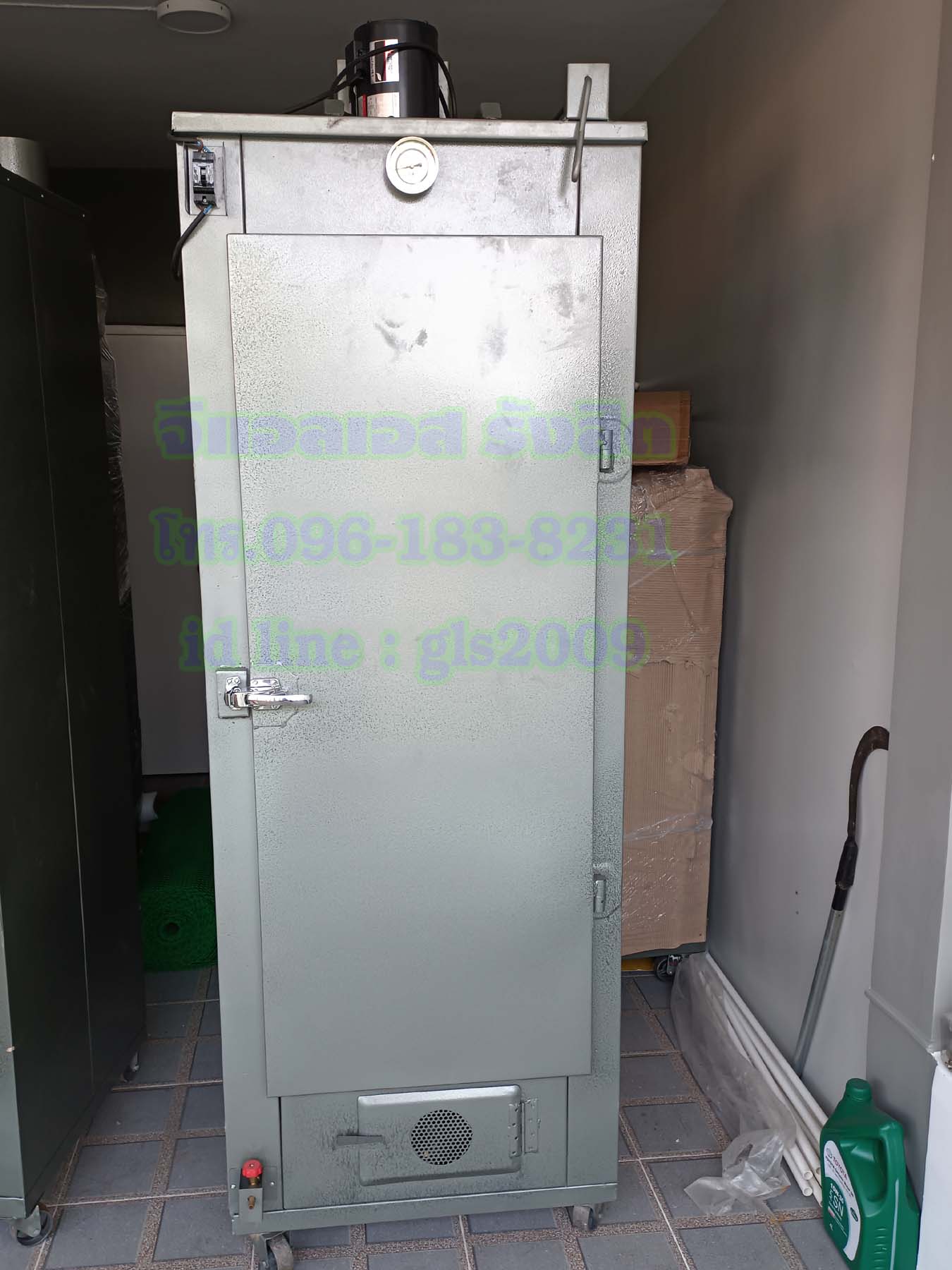 เครื่องอบแห้งผลไม้12ชั้นเหล็กแก๊ส+ไฟฟ้า