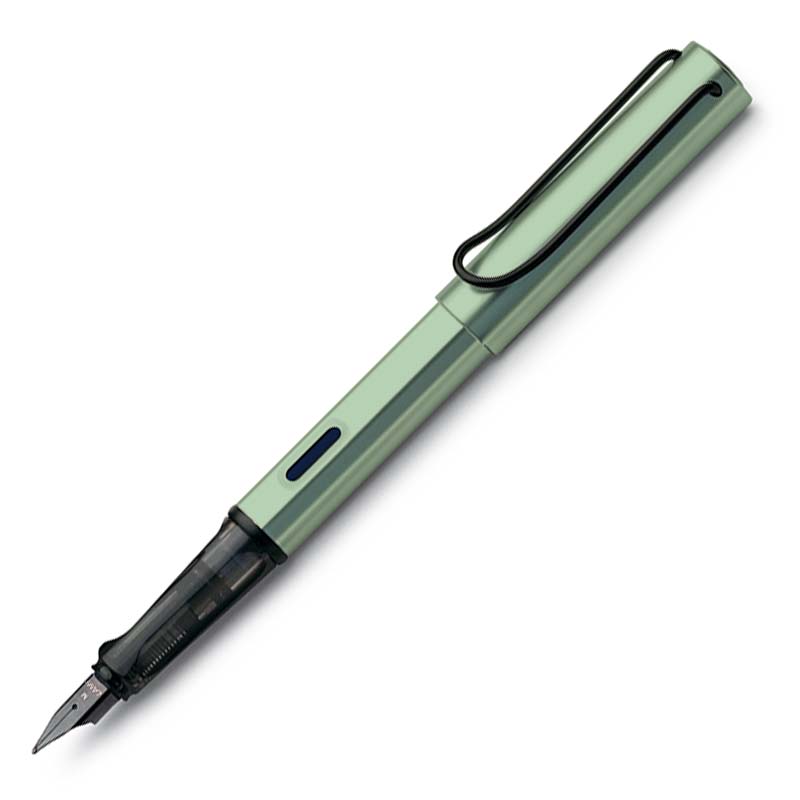Lamy al-star Fountain Pens Silver Green with Black Clip Limited edition 2010