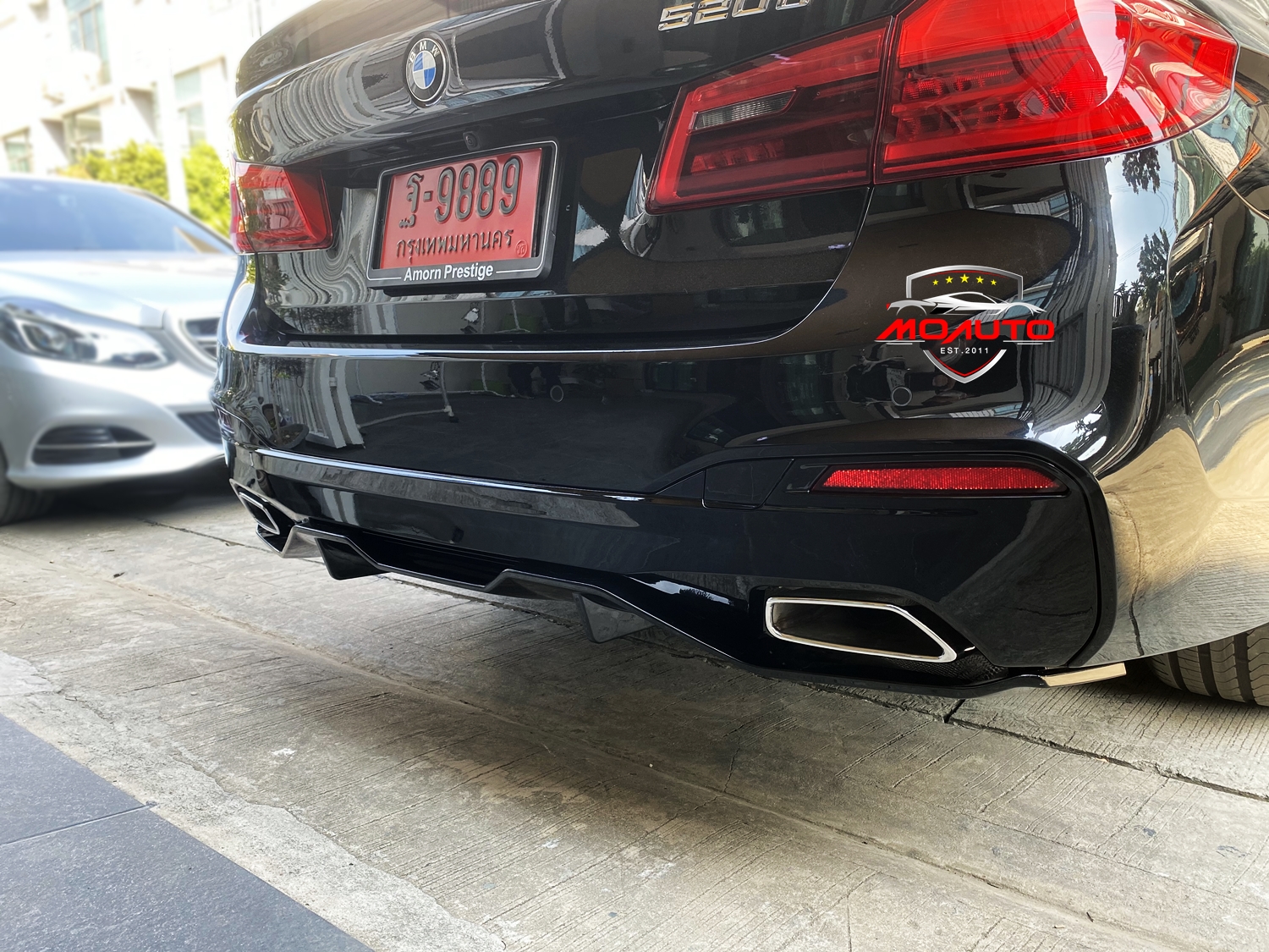 Diffuser BMW Series 5 G30 ดำเงา ทรง MP LCI