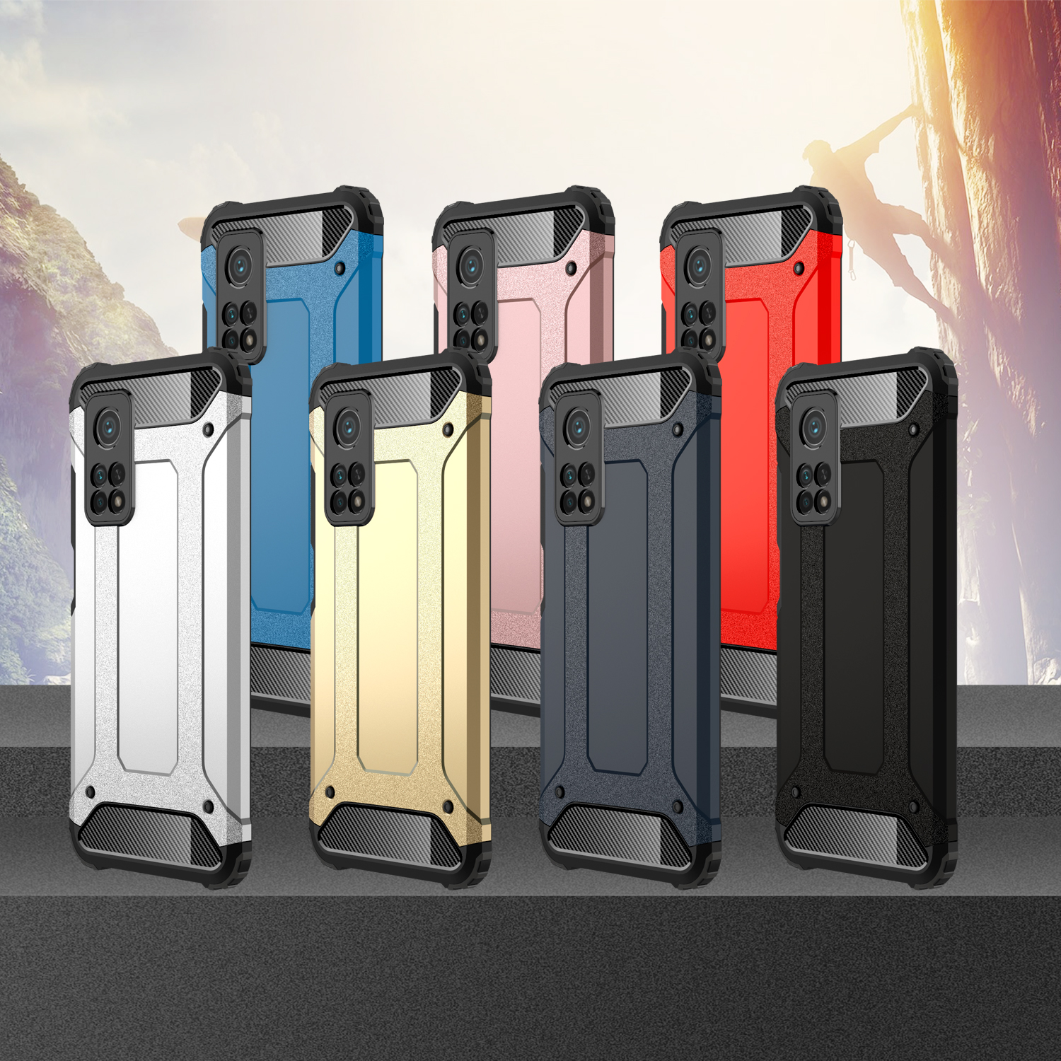 Case Xiaomi Mi 10T Pro 5G / Pre-order * เคส Hybrid Case PC + TPU กันรอย และพลาสติก *