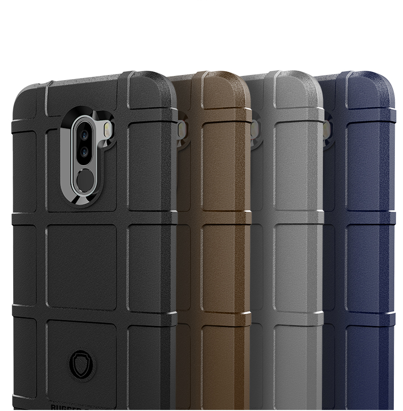 Case Xiaomi Pocophone F1 / พรีออเดอร์ * ป้องกันการกระแทกตารางสี่เหลี่ยมเนื้อนุ่ม TPU *