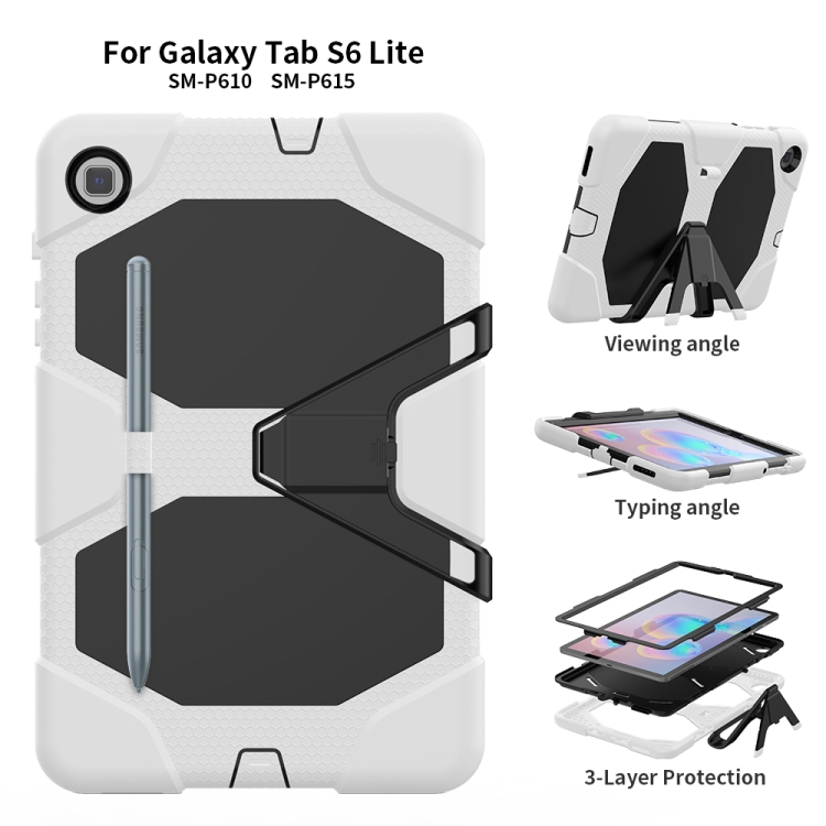 Case Samsung Galaxy Tab S6 Lite / Pre-Order * เคสกันกระแทกสีสันซิลิคอนเคสพีซีเคสพร้อมช่องใส่ปากกา *