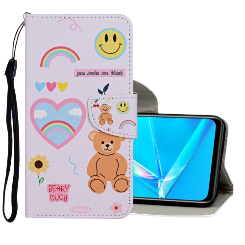 Case OPPO Reno 2F / Pre-Order * รูปแบบการวาดสีซองหนังพลิกแนวนอนพร้อมตัวยึดและช่องเสียบการ์ดและกระเป๋าสตางค์ *