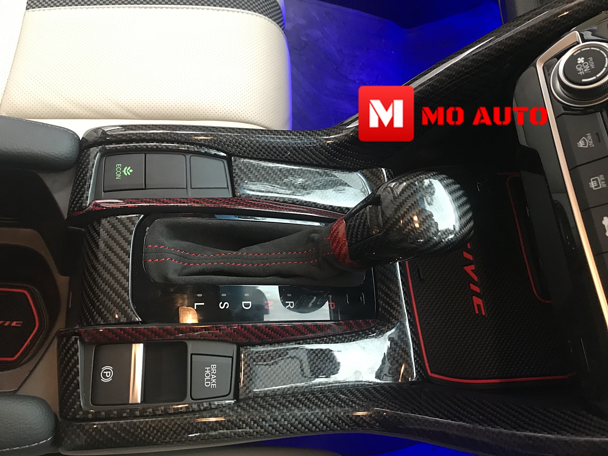 ชุดครอบคอนโซลเกียร์ CARBON แท้ CIVIC FC / FK 2016-2021