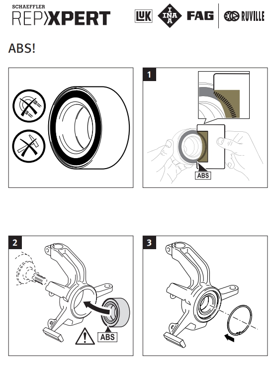 ลูกปืนล้อหน้า RANGE ROVER EVOQUE / Wheel Bearing Kit, LR024267