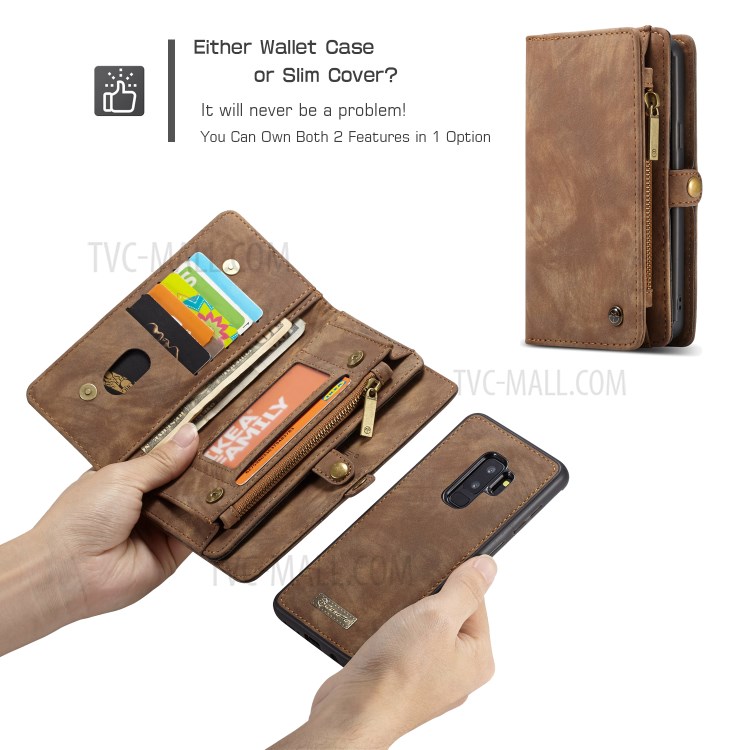 Case Samsung Galaxy S9 Plus / Pre-Order * CASEME 2-in-1 Multi-slot Wallet หนังวินเทจแยกเคส *