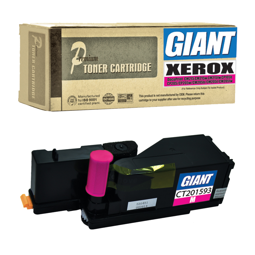 ตลับหมึกเลเซอร์สีแดง GIANT Fuji Xerox (CT201593) CP105 / CP215 / CM215 Magenta (Toner Cartridge)