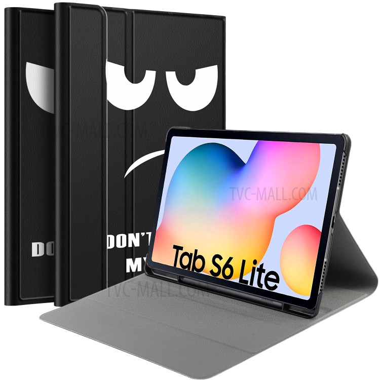 Case Samsung Galaxy Tab S6 Lite / Pre-Order * เคสการพิมพ์รูปแบบเปลือกหนังอัจฉริยะพร้อมช่องเสียบปากกา *