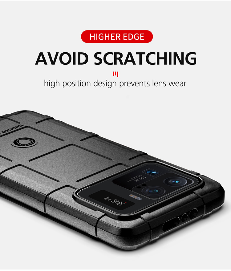 Case Xiaomi Mi 11 Ultra 5G # Pre-Order * เคสโทรศัพท์ TPU แบบพื้นผิวสี่เหลี่ยมที่ทนทานต่อแรงกระแทก *