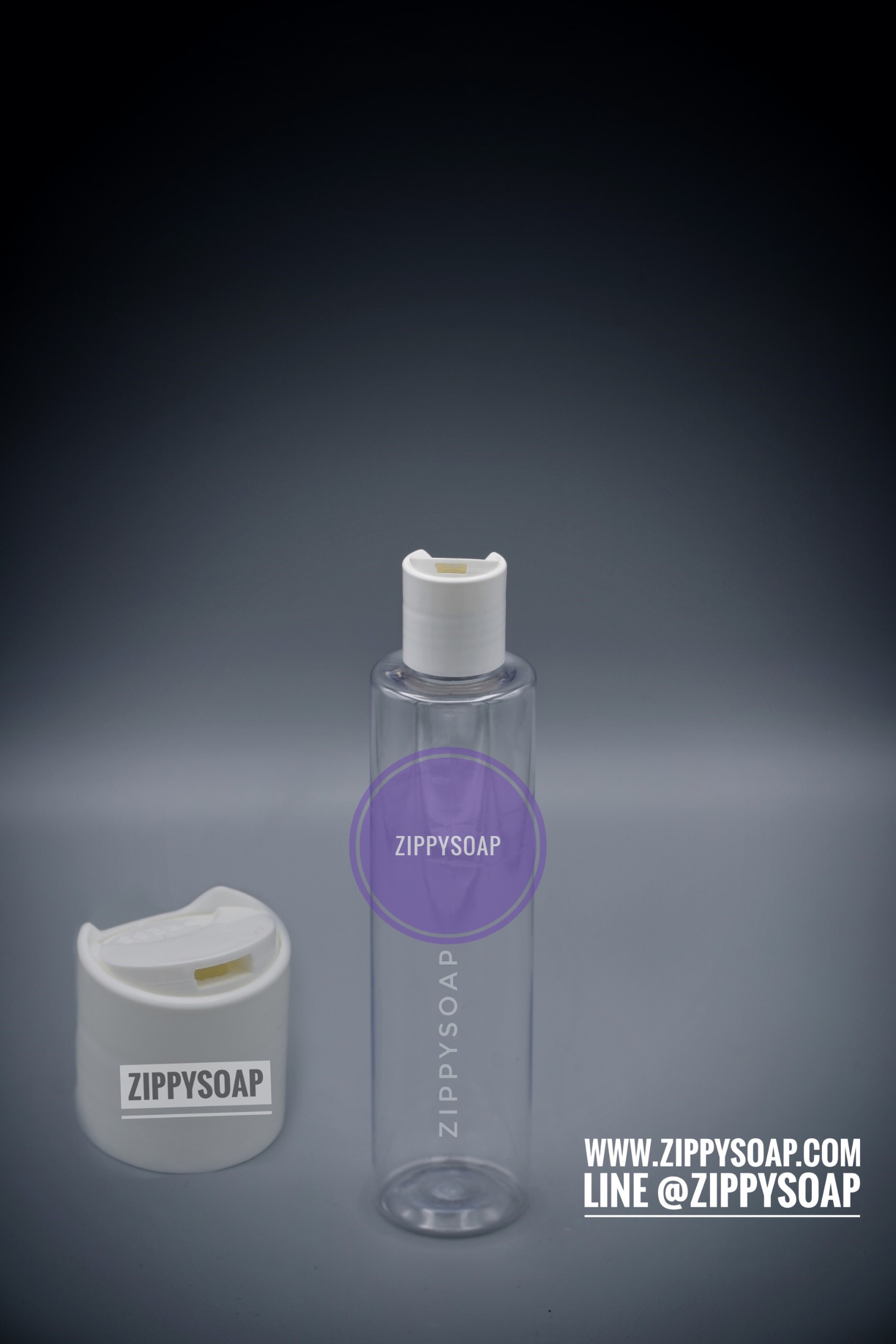 ขวดพลาสติกใส ฝากด 200 ml 10 ชิ้น