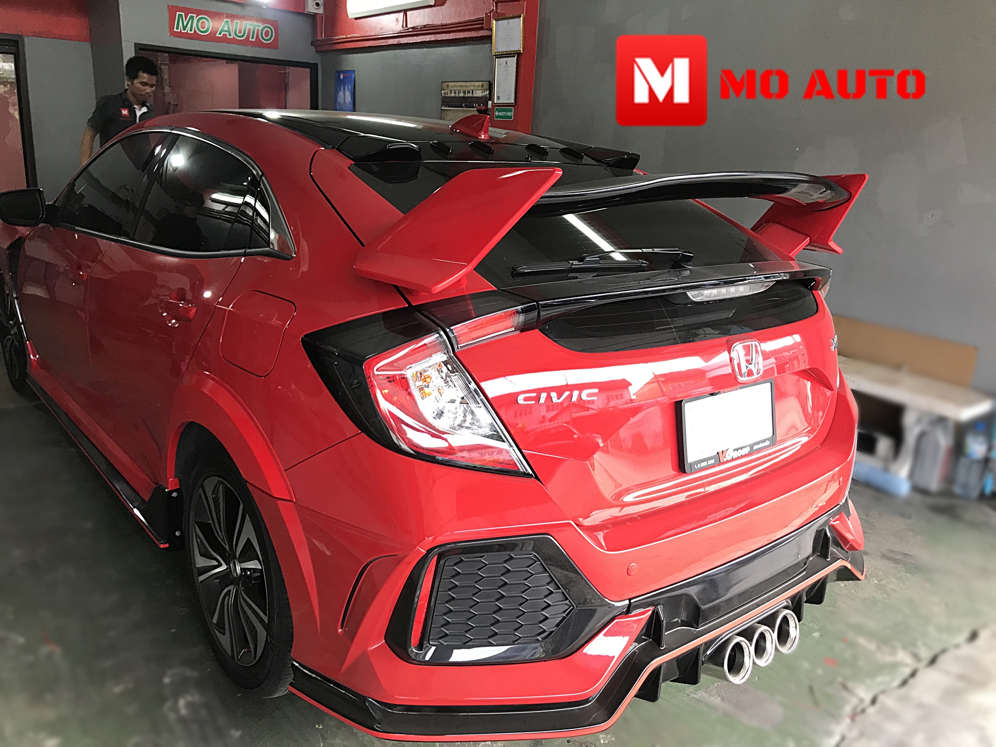 ชุดแต่ง TYPE-R CIVIC FK Hatchback แบบสวมทับ