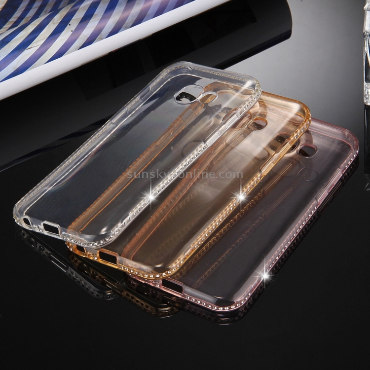 Case Samsung Galaxy A7 2017 / Pre-order * เพชร Encrusted นุ่มใส TPU เคสฝาหลังป้องกัน *