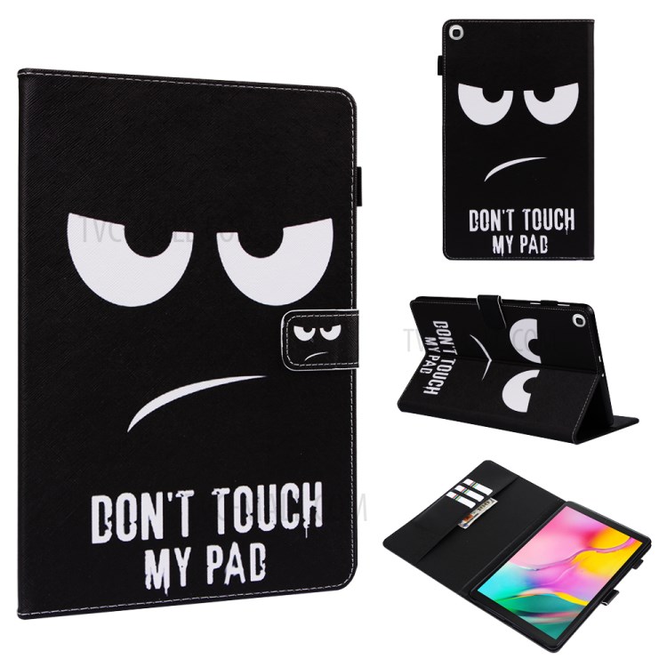 Case Samsung Galaxy Tab A 10.1 (2019) / Pre-order * รูปแบบการพิมพ์กระเป๋าสตางค์ยืนป้องกันเคสแท็บเล็ตหนัง PU *
