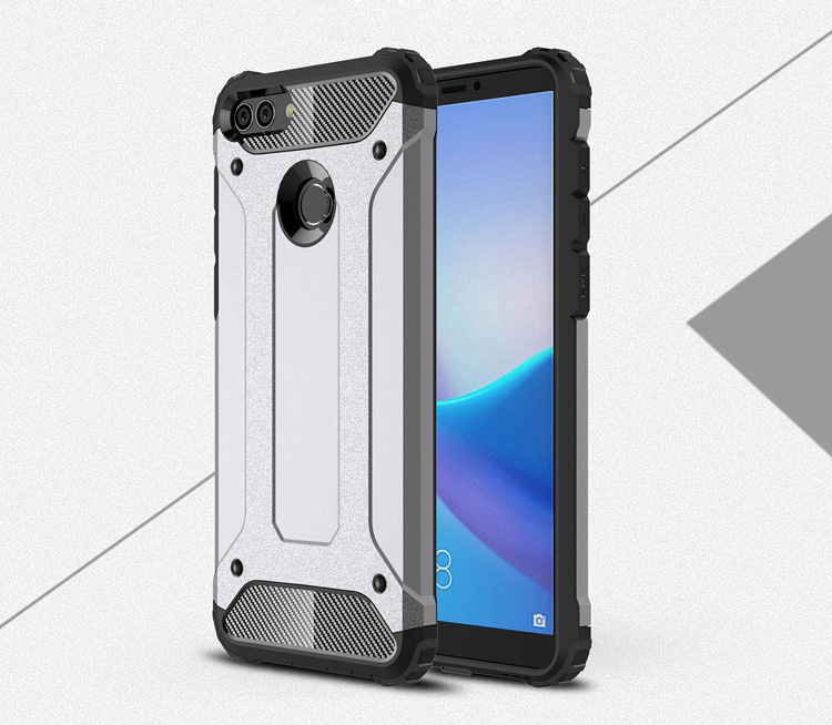 Case Huawei Y9 2018 / Pre-order * Combo แบบทนทาน พลาสติกไฮบริดและวัสดุ TPU, การป้องกัน 2 ชั้น *