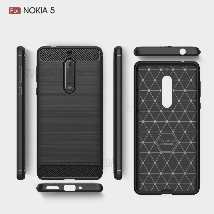 Case Nokia 5 / Pre-order * คาร์บอนไฟเบอร์ Brushed TPU *