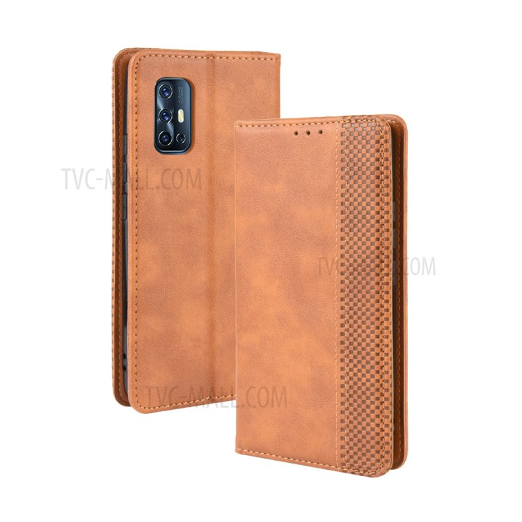 Case Vivo V17 / Pre-order * เคสหนัง PU สไตล์วินเทจหรูหราและมอบความรู้สึกมือที่ละเอียดอ่อน *