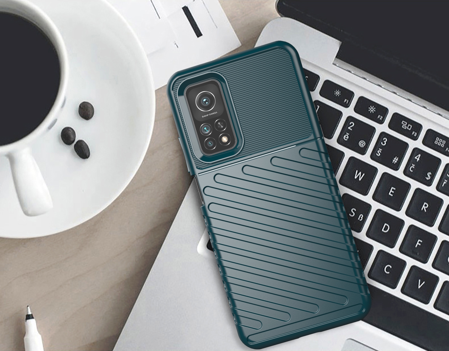 Case Xiaomi Mi 10T 5G / Mi 10T Pro 5G / Pre-order * ทันเดอร์ เคสลายทแยงเนื้อนุ่ม TPU ปกคลุม *