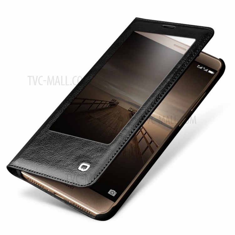 Case Huawei Mate 9 / Pre-order * QIALINO สมาร์ท ดูหน้าต่าง หนังวัวแท้นำเข้าเยอรมนี *
