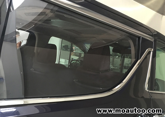 ขอบหน้าต่างสแตนเลทประตูหลัง ALPHARD / VELLFIRE 2016-2023