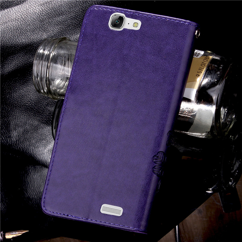Case Huawei G7 / Pre-order * เคสหนังพิมพ์ลายดอกไม้ *