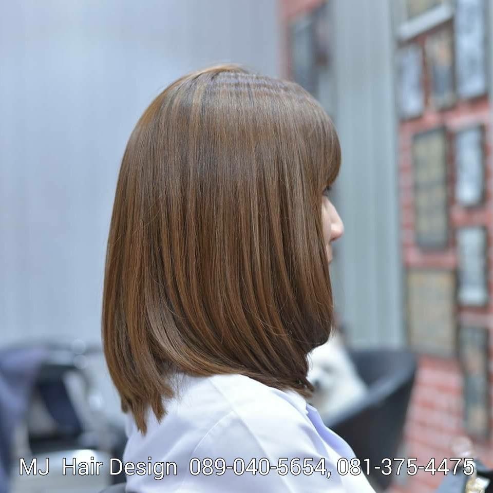 บริการทำสีผม โทนน้ำตาลสว่างประกายคาราเมล
