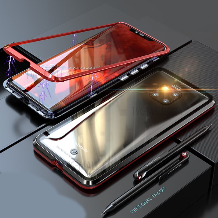 Case Huawei Mate 20 Pro / Pre-order * เคสกรอบโลหะแม่เหล็กถอดออกได้ + กระจกนิรภัยป้องกันปกหลัง *