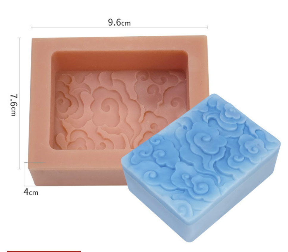 แม่พิมพ์ซิลิโคนสี่เหลี่ยม ก้อนเมฆ 5.8*7.8*3 cm 130 006776